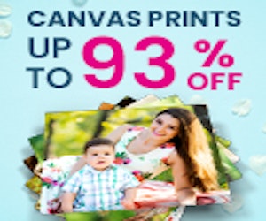 87% off canvas prints!