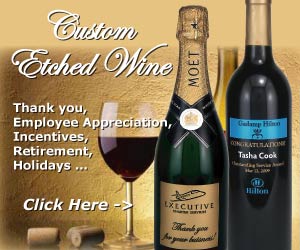 Corporate Etched Wine